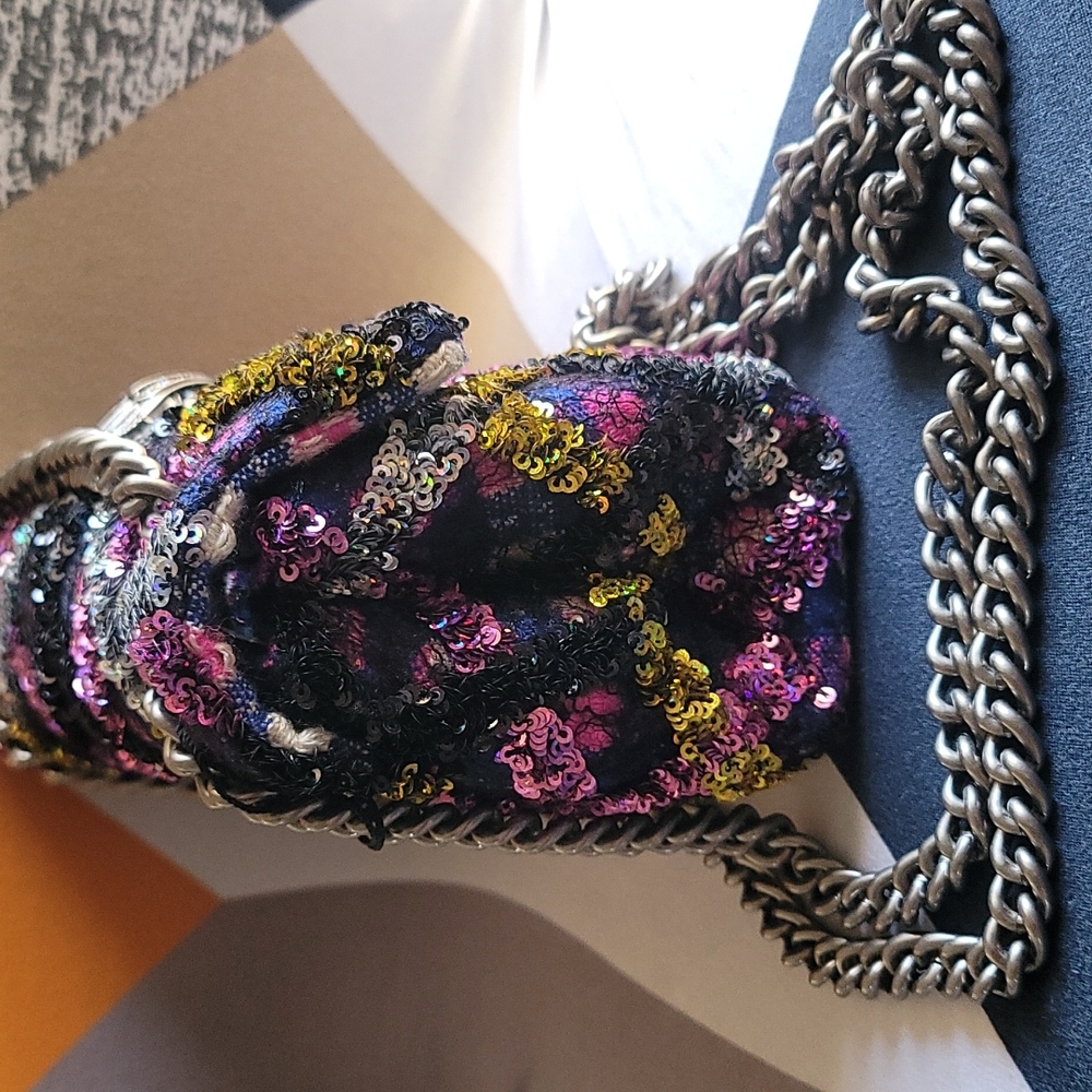 Sequined Mini Kensington Crossbody Bag  KURT GEIGER LONDON - Picture 14 of 14